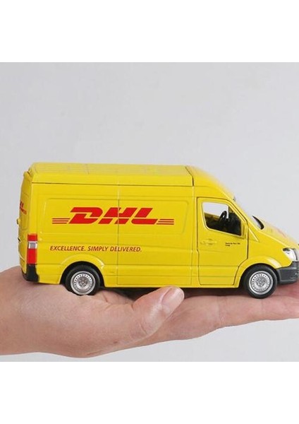 Yeni 15 cm 1/36 Ticari Metal Alaşımlı Araç Express Dhl Geri Driecasts Kamyon Modeli Oyuncak Araba Koleksiyonu Hediye Doğum Günü Hediyesi | Diecasts oyuncak Araçlar