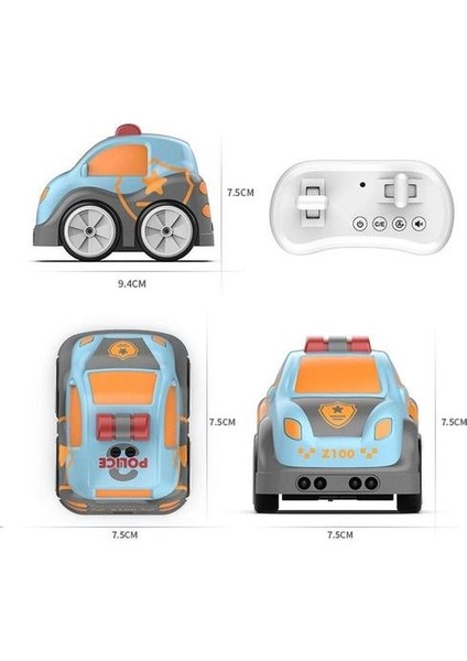 Rc Parça Araba Sensörü Uzaktan Kumanda Mini Araba Radyo Kontrollü Elektrikli Araba Akıllı Oyuncaklar Çocuklar Için Otomatik Takip Et Engel Kaçınma Araba | Rc Arabalar (Mavi)