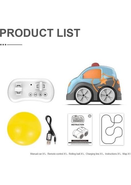 Rc Parça Araba Sensörü Uzaktan Kumanda Mini Araba Radyo Kontrollü Elektrikli Araba Akıllı Oyuncaklar Çocuklar Için Otomatik Takip Et Engel Kaçınma Araba | Rc Arabalar (Mavi)