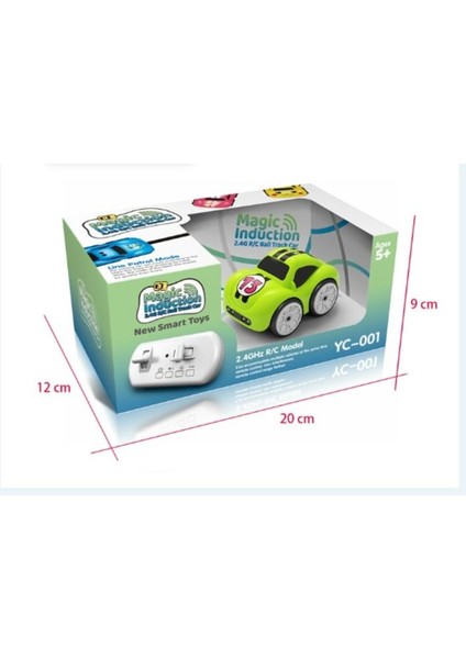 Mini Rc Akıllı Sensör Araba Radyo Kontrollü Elektrikli Sevimli Arabalar Uzaktan Kumanda Araba Karikatür Modu Akıllı Müzik Işık Araç Oyuncak | Rc Cars (Yeşil)