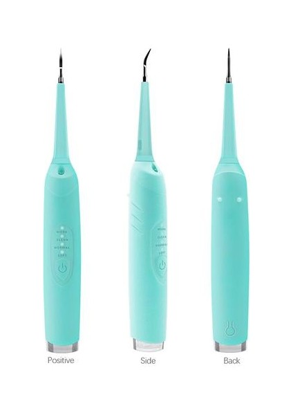 Elektrikli Oral Irrigator Montaj Sökücü Elektrikli Diş LED Titreşim Temizleme Cihazı Diş Temizleyici Tartar Scaler | Oral Irrigators (Mavi)