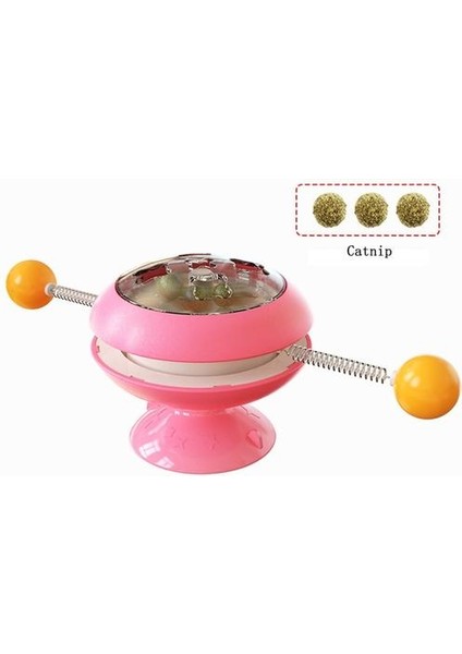 Fırıldak Oyuncaklar Kediler Için Bulmaca Whirling Pikap Oyunu Oyun Oyuncaklar Eğitim Yavru Interaktif Oyuncaklar Malzemeleri Pet Diş Fırçası Oyuncak | Kedi Oyuncakları (Pembe) fırsatları