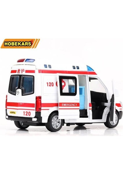 Yüksek Simülasyon 1/32 Diecast Model Oyuncak Araba Ambulans Metal Alaşım Geri Çekin Arabalar Oyuncaklar Araçlar Çocuklar Için Hediyeler | Diecasts oyuncak Araçlar