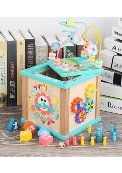Çocuk Oyuncakları Montessori Ahşap Oyuncaklar 6 Yan Zeka Kutusu Eğitim Oyunu Bulmaca Matematik Oyuncaklar Bebek Erken Eğitici Oyuncaklar Çocuklar Için | Matematik Oyuncakları