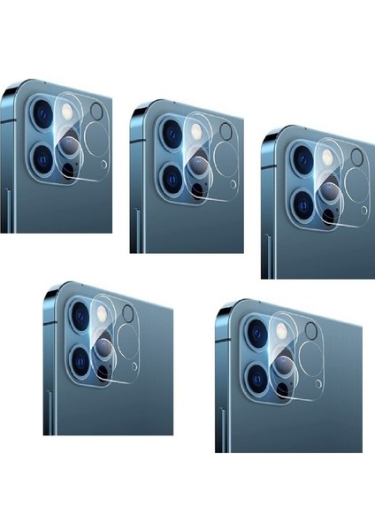 Iphone 12 Pro (5 Adet) Kamera Koruma Lens Camı