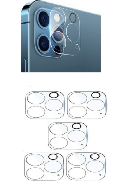 Iphone 12 Pro (5 Adet) Kamera Koruma Lens Camı