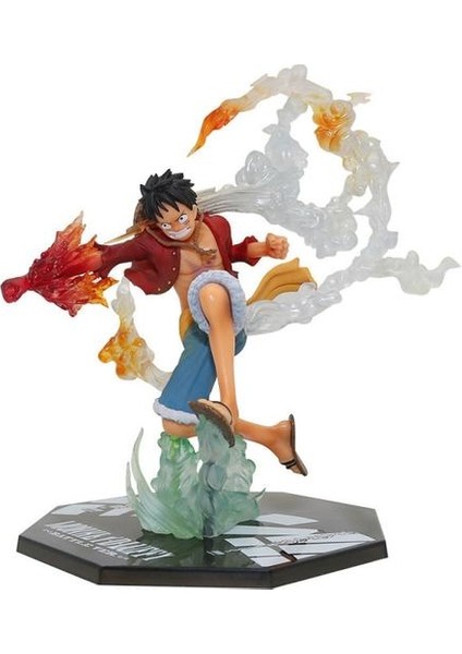 Anime Figürü Yangın Yumruk Luffy Ace Figurin Diyeboz Jambe Sanji Pvc Koleksiyon Model Oyuncaklar | Aksiyon Figürleri (Luffy)