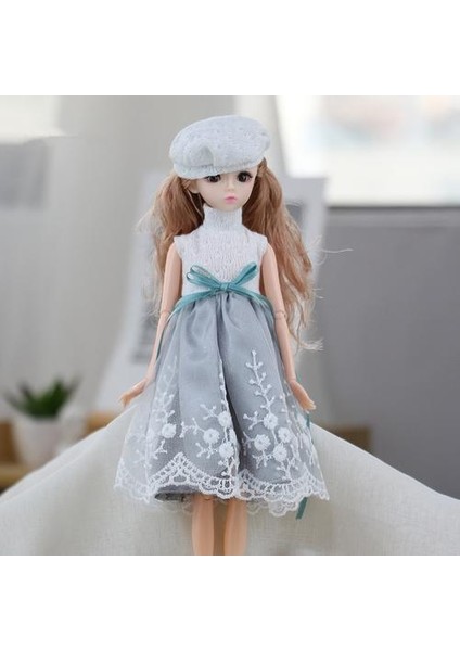 Yeni 1/6 Bebek Oyuncakları Çocuklar Için Prenses Bebekler ile Moda Mavi Elbise Şapka Için 11 Aktif Eklemler Dıy 30 cm Doll Kız Hediye | Bebekler fiyatları