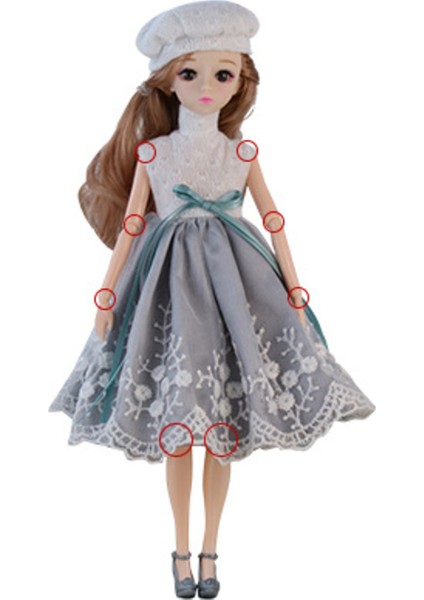 Yeni 1/6 Bebek Oyuncakları Çocuklar Için Prenses Bebekler ile Moda Mavi Elbise Şapka Için 11 Aktif Eklemler Dıy 30 cm Doll Kız Hediye | Bebekler modelleri