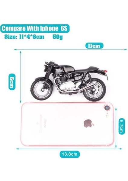 1/18 Ölçekli Retro Triumph Thruxton 1200 Cafe Racer Bisiklet Moto Araç Dayanıklılık Yarış Motosiklet Diecast Model Oyuncak Replicas | Diecasts oyuncak Araçlar(Yurt Dışından) modelleri