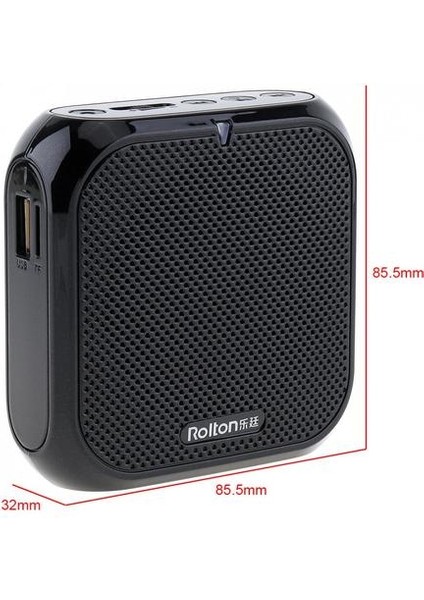 Rolton K400 Taşınabilir Ses Hoparlör Megafon Ses Amplifikatör Hoparlör Mikrofon Bel Bandı Klip Destek Fm Radyo Tf Mp3 | Mikrofonlar(Yurt Dışından)