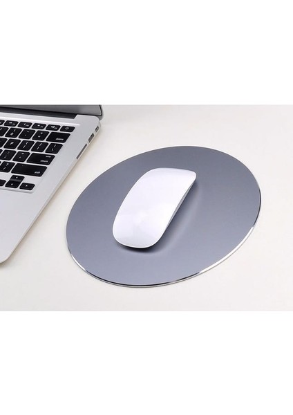 220 * 220MM Yüksek Sınıf Yaratıcı Dairesel Alüminyum Metal Oyunu Mouse Pad Pc Bilgisayar Dizüstü Oyun Mousepad Apple Mackbook Için | Oyun Mousepad | Oyun Mouse Padmouse Pad