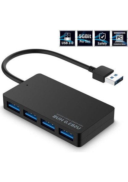 1pc Yüksek Hızlı USB 3.0 Hub Multi USB Splitter 4 Bağlantı Noktası Genişletici Dizüstü Bilgisayar Için Birden Çok USB Genişletici Bilgisayar Aksesuarları