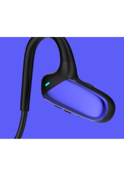 Kablosuz Bluetooth Kulaklık Kavram Kemik Iletimi 5.0 Koşu Spor Kulaklık Su Geçirmez ve Sweatproof Kulaklıklar-Mavi