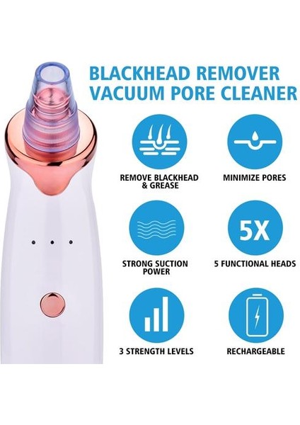 Blackhead Remover Yüz Akne Temiz Gözenek Sivilimi Çıkarma Yüz Vakum Emme | Evde Güzellik Cihazları