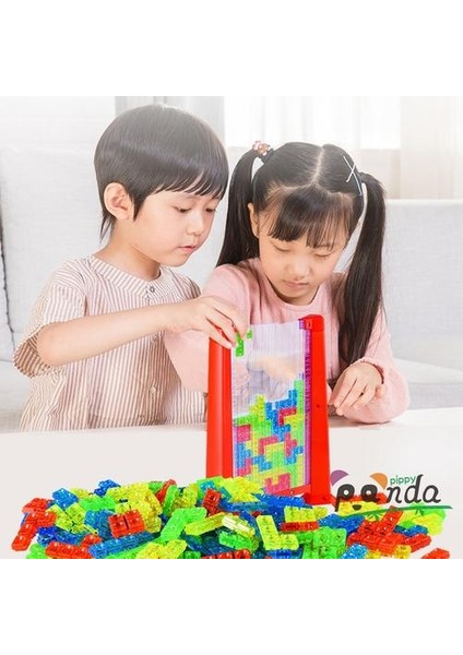 Kök Eğitim Tetris Oyunu Levcut Zeka Renkli Bulmaca Beyin Teasers Oyuncaklar Fidget Oyuncaklar Çocuklar Için 3 Yaş ve Üstü | Strateji Oyunları