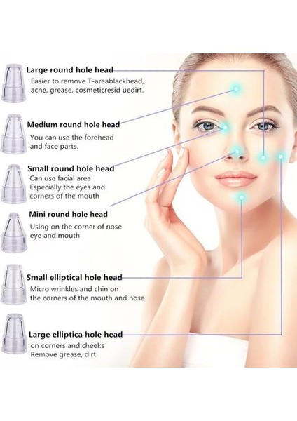 Blackhead Sökücü Güzellik Enstrümanı Vakum Temizleyici Siyah Dot Derin Gözenek Çıkarma De Siyah Kafa Çıkartma USB Şarj Aracı | Evde Güzellik Cihazları modelleri