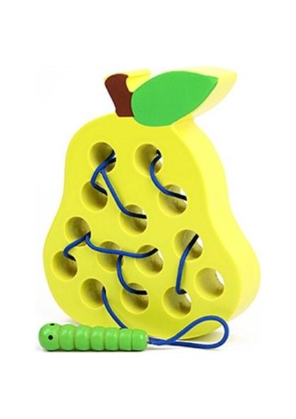 Montessori Çocuklar Eğitici Oyuncaklar Eğlenceli Ahşap Oyuncaklar Solucan Meyve Komik Ahşap Bulmaca Oyuncaklar Çocuk Hediye 1 2 Yıl | Matematik Oyuncakları