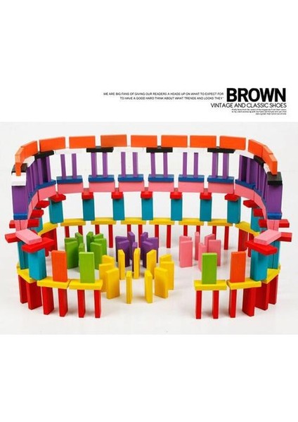 Domino Set Çocuk Eğitim Yapı Blokları Öğrenci Standart Rekabet Organ Domino(Yurt Dışından)
