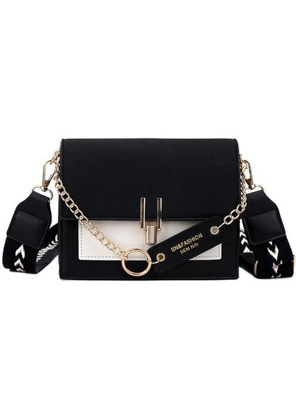 Kadınlar Için 19 cm Moda Çanta Crossbody Çanta Omuz Paketi Fanni Çanta Çantalar Çanta Tasarımcı Küçük Çanta Çapraz Vücut Lüks Bayan Çanta (Siyah)
