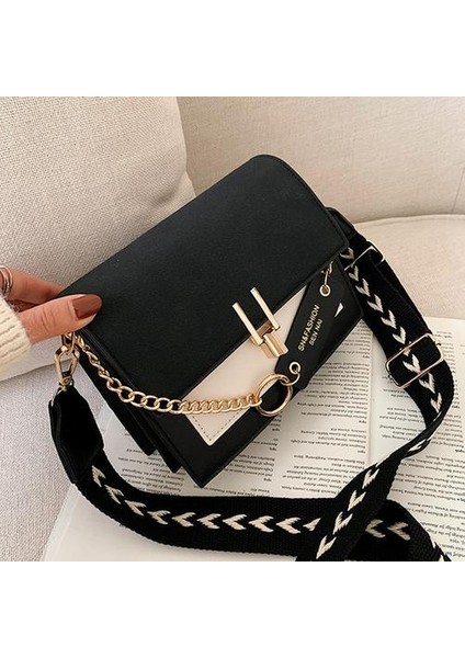 Kadınlar Için 19 cm Moda Çanta Crossbody Çanta Omuz Paketi Fanni Çanta Çantalar Çanta Tasarımcı Küçük Çanta Çapraz Vücut Lüks Bayan Çanta (Siyah)