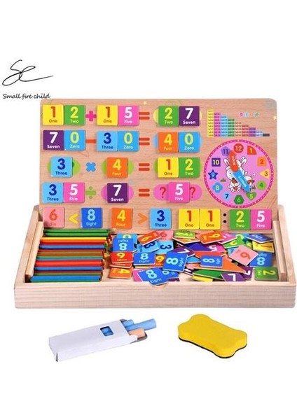 Ahşap Çocuk Matematik Erken Eğitim Bulmaca Ahşap Çocuk Manyetik Çok Fonksiyonlu Dijital Aritmetik Öğrenme Bulmaca Kutusu | Matematik Oyuncakları fiyatları