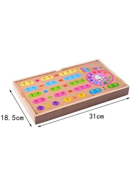 Ahşap Çocuk Matematik Erken Eğitim Bulmaca Ahşap Çocuk Manyetik Çok Fonksiyonlu Dijital Aritmetik Öğrenme Bulmaca Kutusu | Matematik Oyuncakları fırsatları
