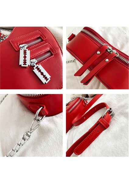 Kadın Çantalar ve Çanta Moda Kırmızı Aşk Kalp Şekli Omuz Çantası Kadın Zincir Crossbody Çanta Bayanlar Çanta ve Debriyaj Çanta | Omuz Çantaları (Kırmızı) fırsatları