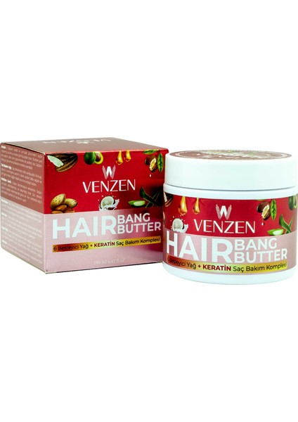 Hair Bang Butter 6 Besleyici Yağ Içeren Saç Bakım Maskesi 190 ml