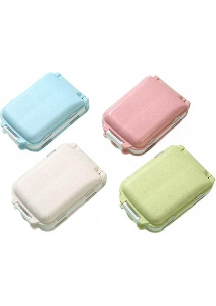 4pcs Taşınabilir Katlanabilir Üç Katmanlı 8 Bölümlü Küçük Tıp Kutusu Haplar ve Haplar Saklatma Kutularına Bölünür (Yurt Dışından)