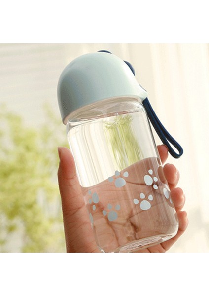 380ML Yüksek Borosilikat Malzeme Yaratıcı Su Kupası Açık Hava Taşınabilir Su Kupası Öğrenciler Için Sevimli Kupa (Yurt Dışından) fırsatları