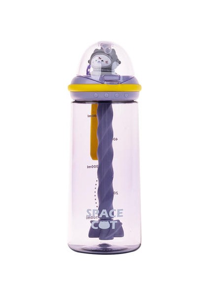580ML Trend Karıştırma Bardağı Protein Tozu Taşınabilir Milkshake Bardağı Sevimli Su Bardağı (Yurt Dışından)