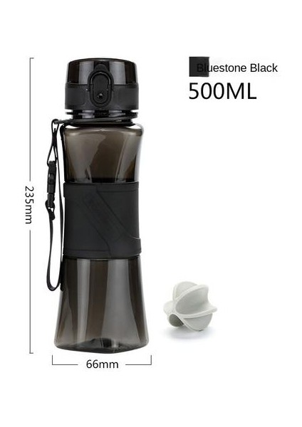 500ML Spor Su Kupası Fitness Su Şişesi Taşınabilir Sızıntı Korumalı ve Protein Pudra Milkshake Shaker Cup ile Kadın Anti-Fall Antien ve Kadınlar (Yurt Dışından)