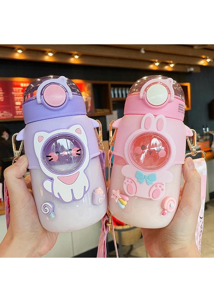 700ML Sevimli Saman Su Bardağı Yüksek Değerli Kızın Kalp Fincanı Öğrenci Su Şişesi (Yurt Dışından) indirimleri