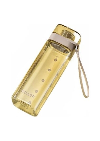 Büyük Kapasiteli Pc Spor Su Kupası Moda Basit Öğrenci Su Kupası Küçük Taze Kare Su Kupası (Yurt Dışından)