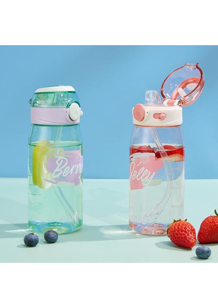 570ML Tritan Su Bardakları Erkek ve Kız Öğrenciler Için Taşınabilir Plastik Bardaklar Çocuk Spor Su Şişeleri Saman Kupaları Içme (Yurt Dışından) modelleri