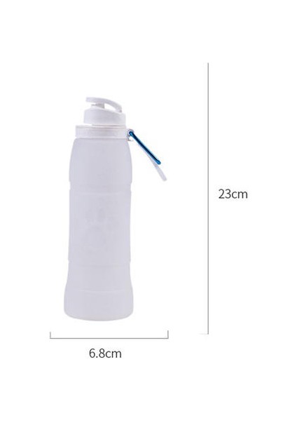 500ML Silikon Katlanır Su Şişesi Gıda Sınıfı Silikon Su Şişesi Hareket Portatif Su Şişesi Seyahat Katlanır Su Şişesi (Yurt Dışından)