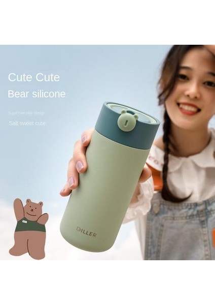 Sevimli Kız Termos Kupası Yaratıcı Taşınabilir Kulp Termos Kupası Öğrenciler Için Thermos Cup (Yurt Dışından) modelleri