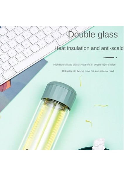 Yüksek Borosilikat Çift Katmanlı Yalıtım Çay Kupası Çay Ayrılmış Erkek ve Kız Camı Basit Yüksek Sıcaklık Dirençli Çay Kupası (Yurt Dışından) modelleri