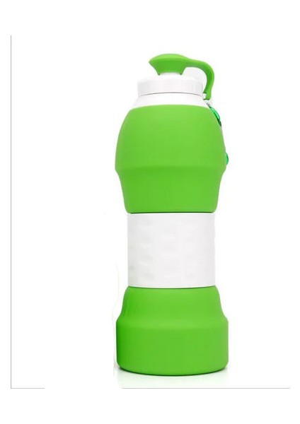 500MLSILIKON Su Kabı Seyahat Sporları Açık Su Şişesi Katlanır Su Şişesi Teleskopik Şişe Katlanır Silikon Şişe (Yurt Dışından)