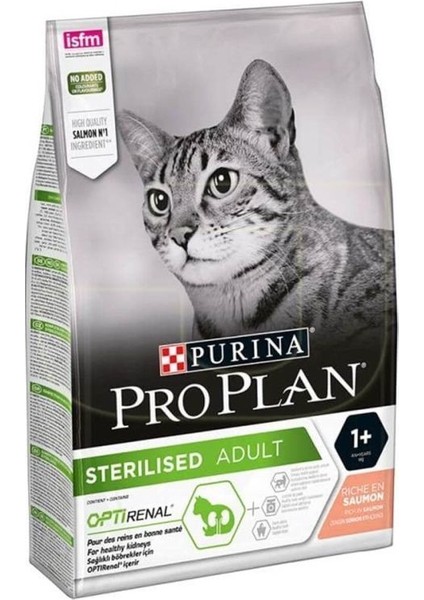 Pro Plan sterilised kısırlaştırılmış Somonlu kedi maması 10 kg