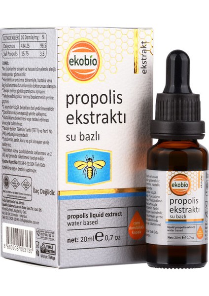 Su Bazlı Propolis Ekstraktı 20 ml