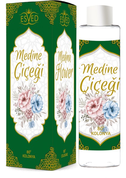 Medine Çiçeği Kolonya 400ML. 80 Derece 4 Adet