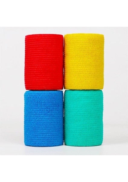 Kendinden Yapışkanlı Coban Elastik Bandaj 10 cm x 4,5m Kırmızı 12 Adet