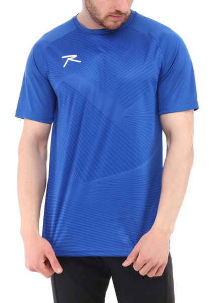 Erkek Baskılı T-Shirt Justa Indigo