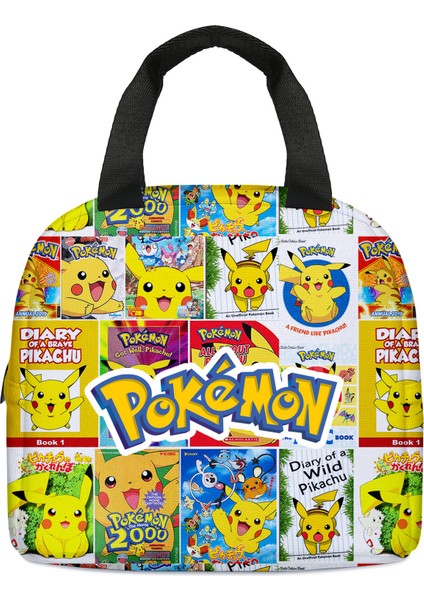 Karikatür Taşınabilir Öğrenci Öğle Yemeği Çantası