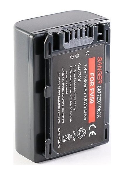 Sony DCR-SR82 DCR-SR85 DCR-SR90E Için Sanger NP-FV50 Batarya