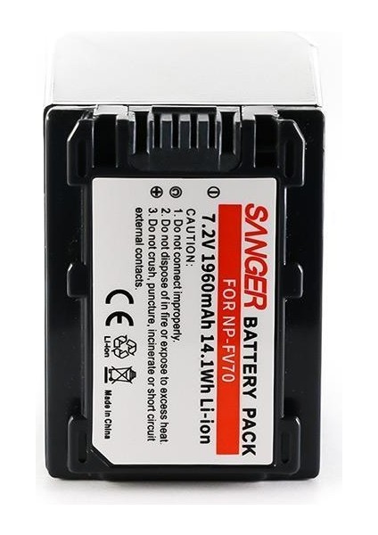 Sony DCR-DVD106 DCR-DVD108 Için Sanger NP-FV70 Batarya fiyatları