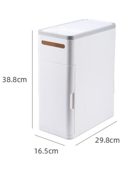 5l Japon Tarzı Entegre Çöp Kutusu Ev Çöp Kutusu Kapaklı Oluklu Pres Tipi Çöp Kutusu Kapaklı (Yurt Dışından)
