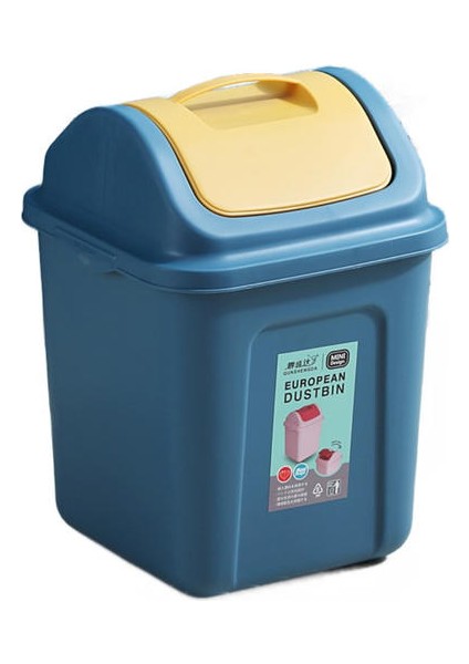 11LNORDIC Lid Ofis Çöp Kutusu Mutfak Ev Çöp Kutusu Kalınlaşmış Masaüstü Çöp Kutusu (Yurt Dışından)